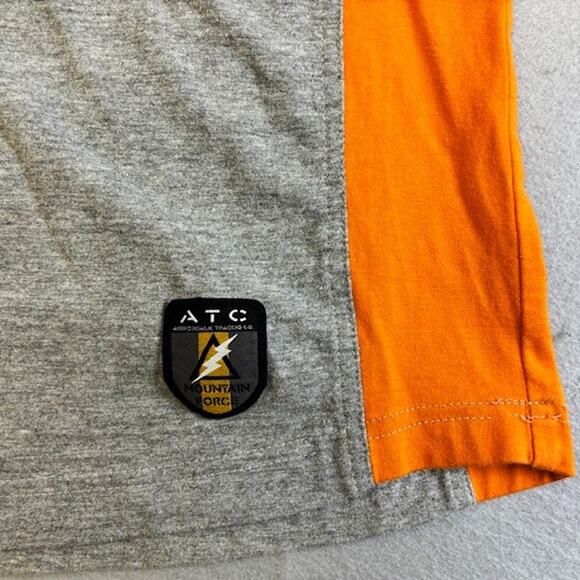 Adirondack ATC Shirt Mens XL Mountain Force Gray Orange Normcore Outdoors Rare - Picture 3 of 8